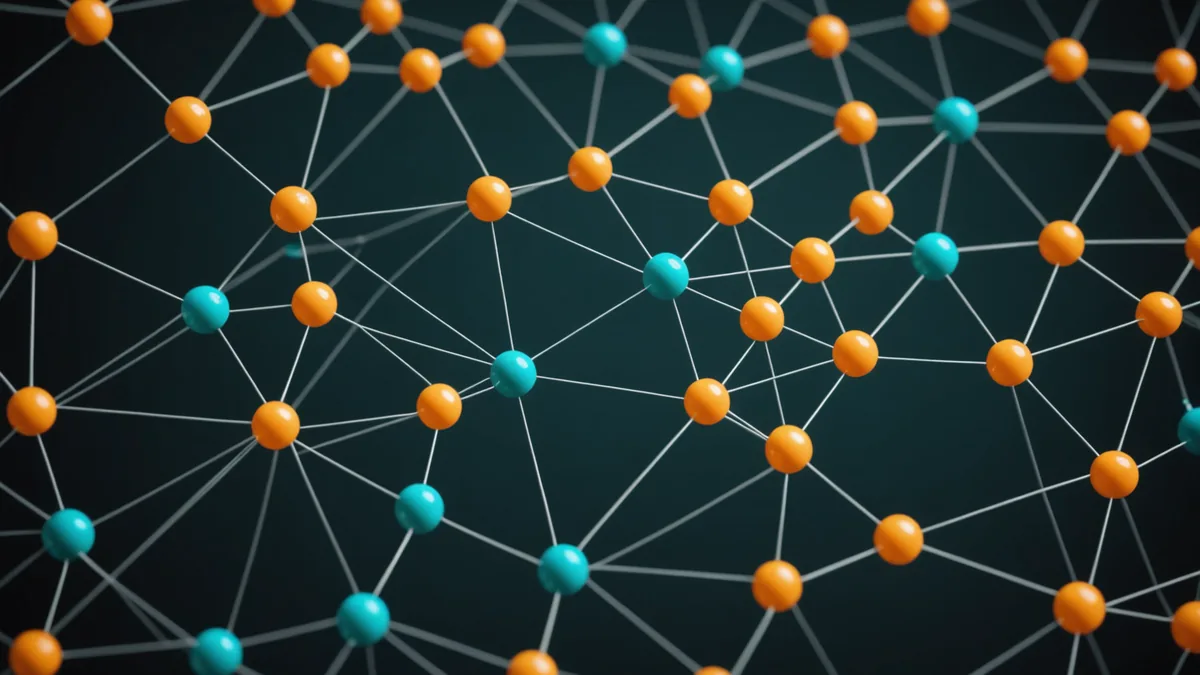 Network mesh showing fault propagation paths across connected nodes